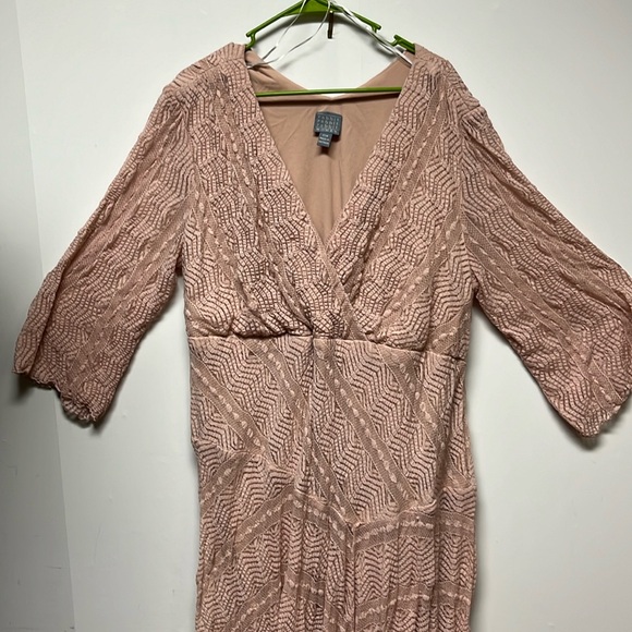 Rabbit Rabbit Rabbit Lace w/ Lining Full Skirt Size 24 Flesh Tone - Picture 1 of 8